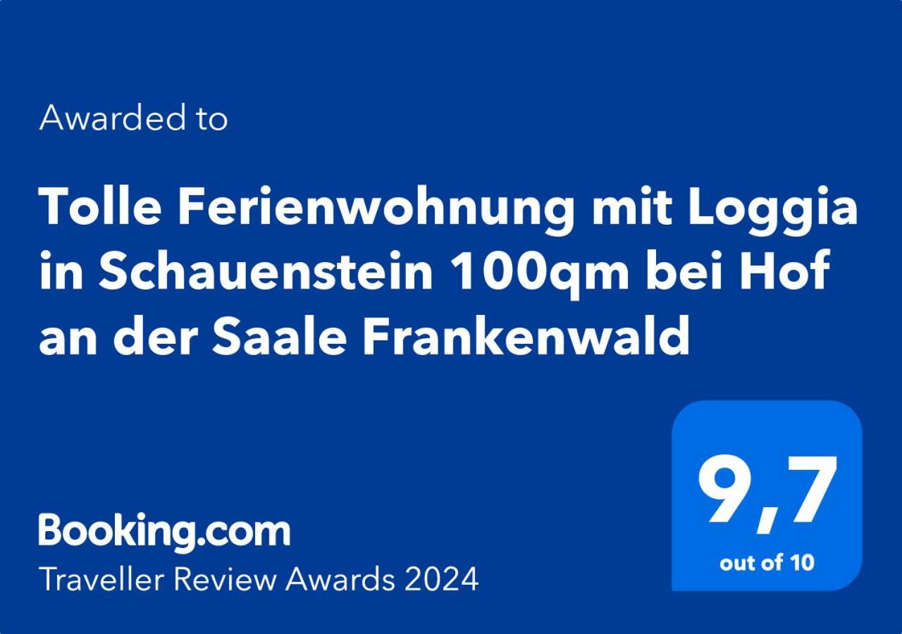 Tolle Ferienwohnung Mit Loggia In Schauenstein 100Qm Bei Hof An Der Saale Frankenwald 외부 사진
