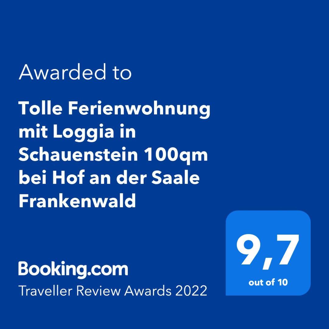 Tolle Ferienwohnung Mit Loggia In Schauenstein 100Qm Bei Hof An Der Saale Frankenwald 외부 사진